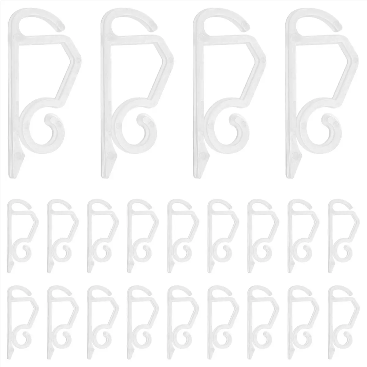 A75K 120 Pack Christmas Light Clips Outdoor -Weatherproof Christmas Light Hangers Gutter Hooks for Christmas Holiday White