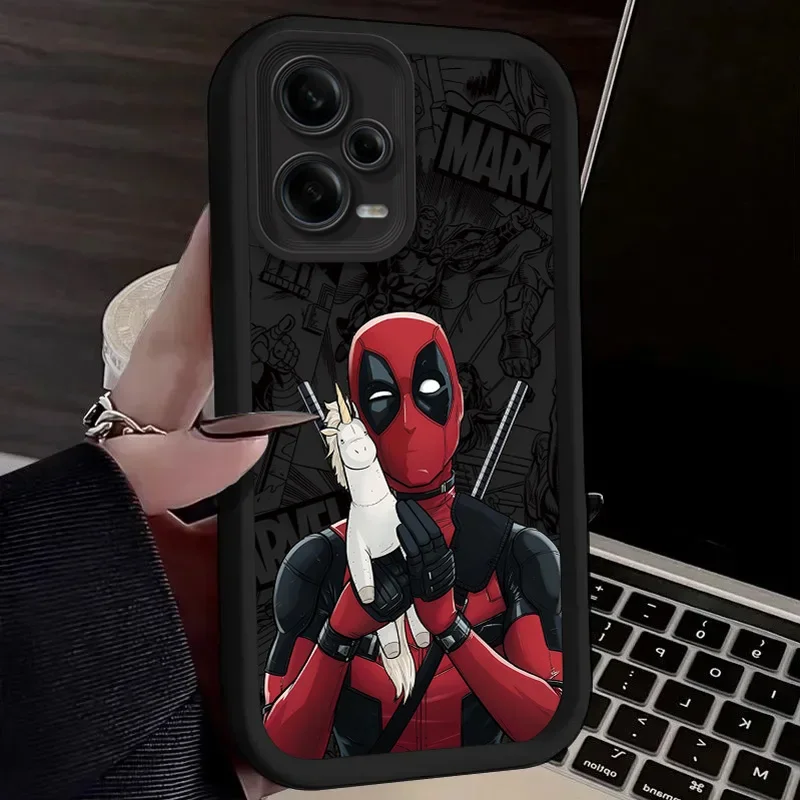 Marvel Deadpool Soft Silicone Case for Xiaomi Redmi Note 13 12 11 Pro Plus 4G 5G 12S 11S 10S 10 9 9S 8 12C 13C A3 Matte Cover