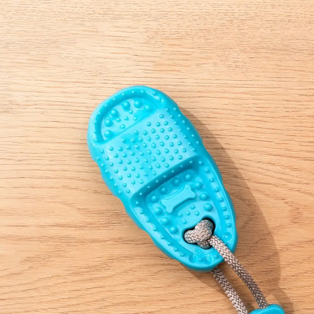 

TPR Dog Suction Cup Slippers Toys Bite-Resistant Elastic Pet Teeth Grinding Toy Interactive Ball Dog Chew Toy Dog Teeth Cleaning