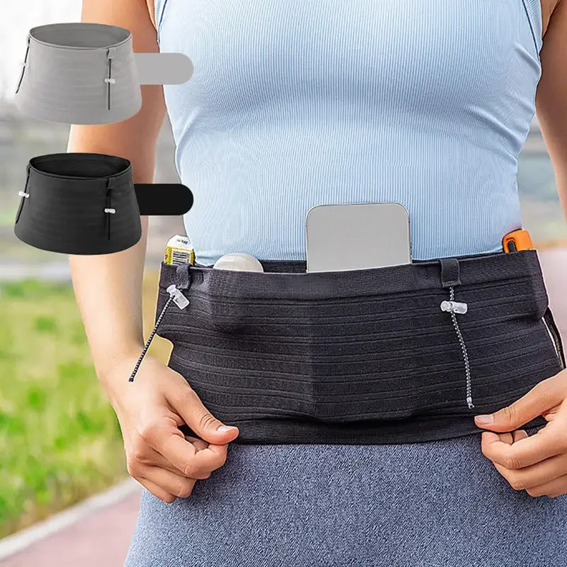 

Running Waist Bag Men Women Invisible Elastic Running Belt Multi-function Sports Phone Waist Belt Bag Gym Fitness Marathon
