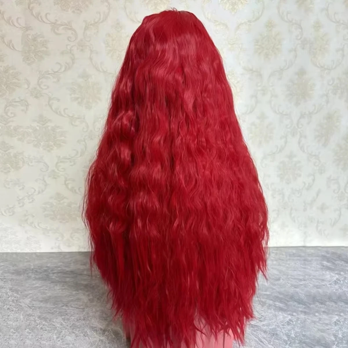 220 Density Deep Wave Red Wig Human Hair 30 Inch 13x4 Hd Lace Frontal Wig Pre Plucked Colored Curly Human Hair Wigs For Women