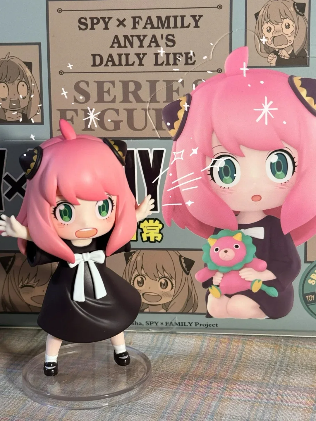 Genuino Pop Mart Spy X Famiglia Anya'S Daily Life Series Blind Box Edition Pvc Anime Figurie Espressioni iconiche Desktop Decor Regalo