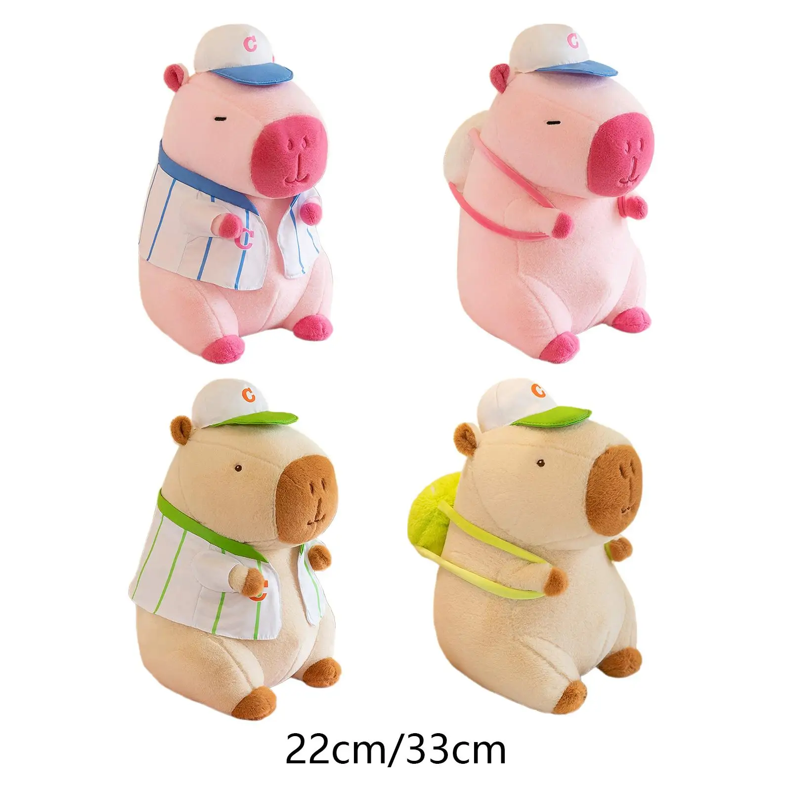 Capybara Plush Toy Capybara Plush Stuffed Animal Snuggling Capybara Stuffed Animal Doll for Girls Men Birthday Gift Friends Kids