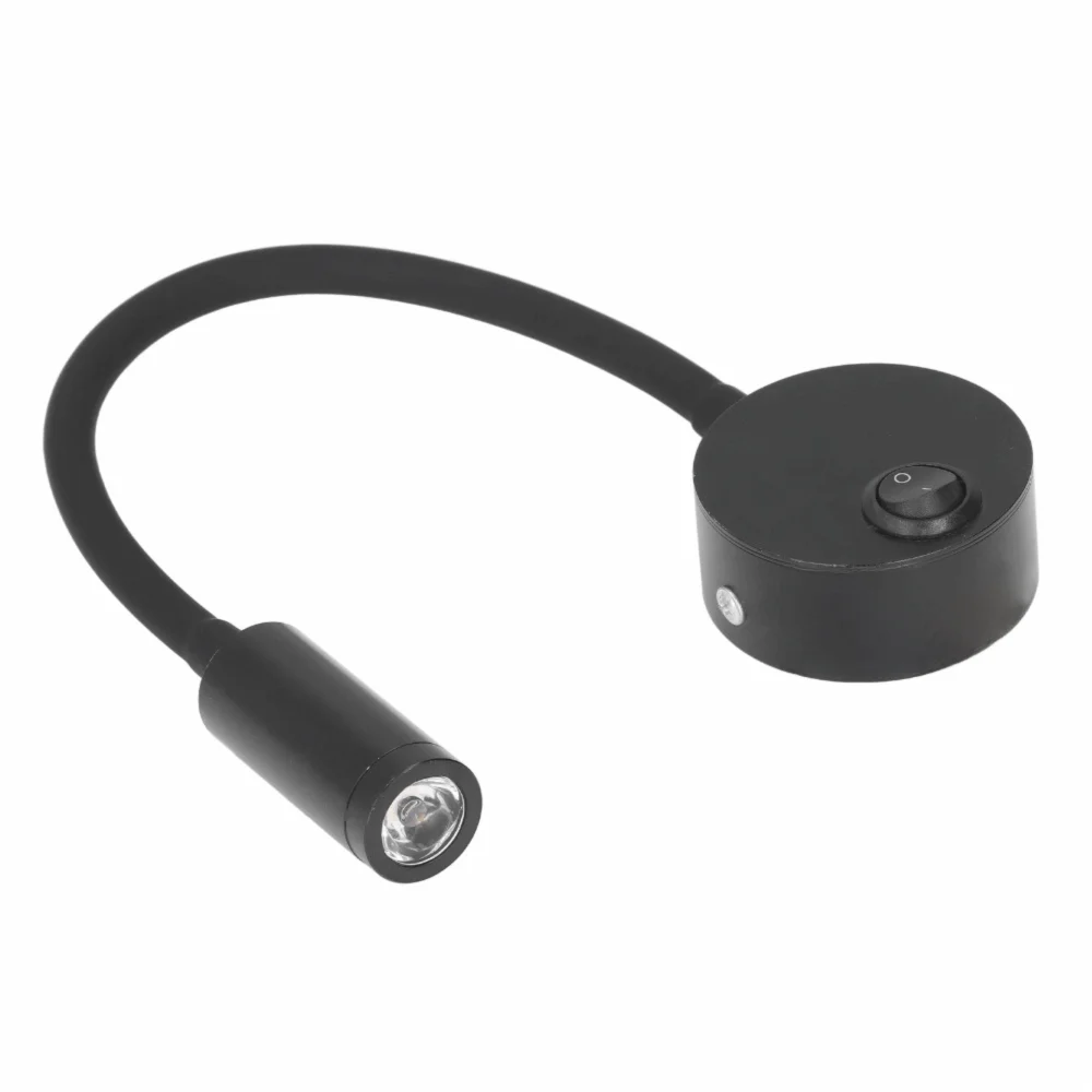 Energy Saving Gooseneck LED Wall Spotlight 3W AC 85-265V Wall Lamp Black Neutral Light 4000K Wall Sconce Light Living Room