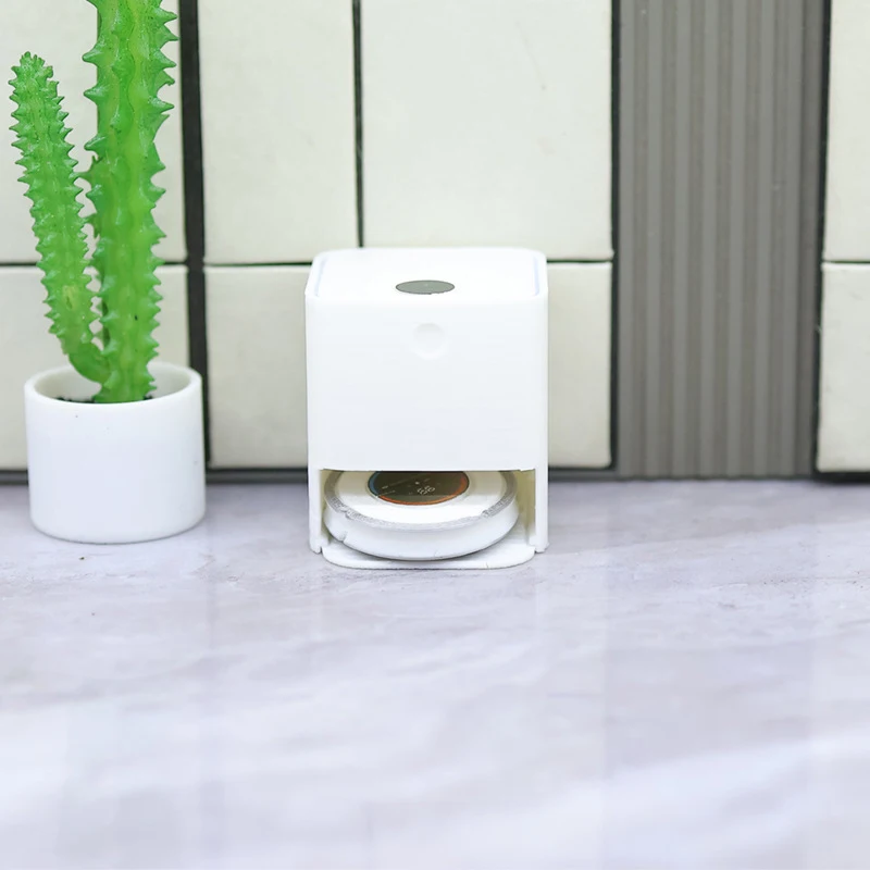 1/12 Dollhouse Miniature Robotic Vacuum Cleaner Model Mini Simulation Doll House Micro Scene Furniture Decor Accessories-Toy