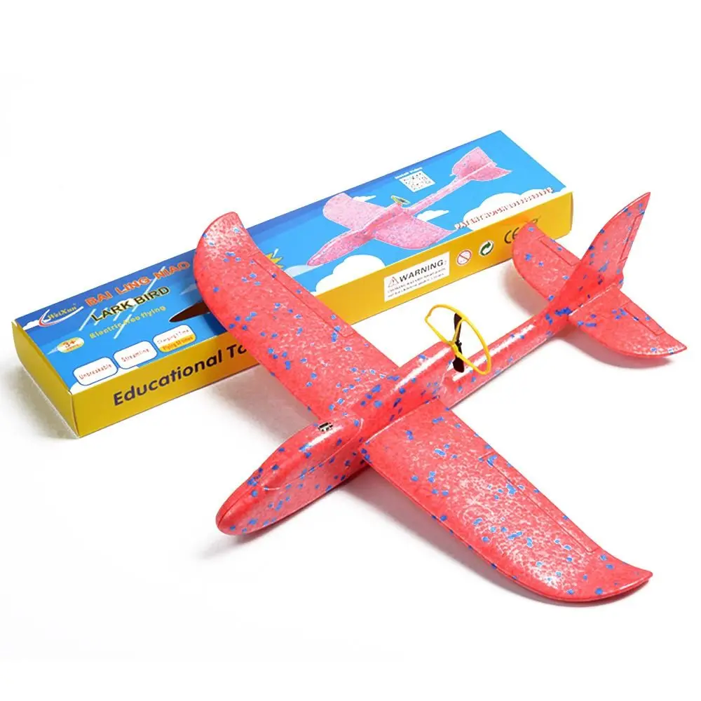 USB Charging Foam Electric Aircraft Hand Throw Flight Glider Aircraft Airplane DIY Model Outdoor Sport Toy Kid Gifts