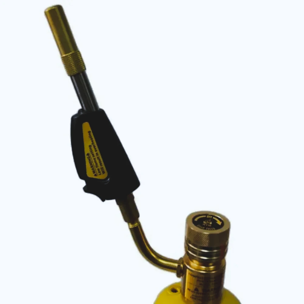 Práctico cabezal de soplete de propano para soldadura a gas, soplete turbo con encendido automático para soldar, soplete de soldadura profesional.