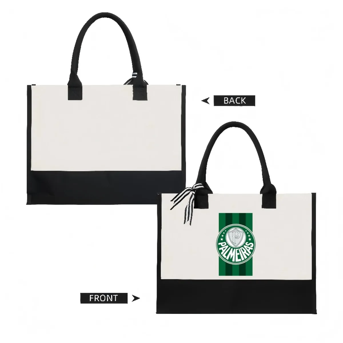 Palmeiras الرسمية 2026 وصول جديد موضة عملية واسعة قابلة لإعادة الاستخدام حمل حقيبة نمط طباعة 2 لهجة الثقيلة الكتف الكبير B #2