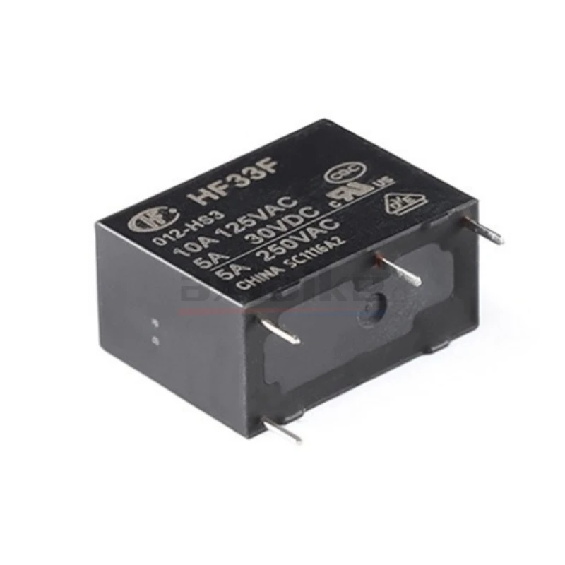 5 قطعة HF33F 005-HS3 012-HS3 024-HS3 4Pin 5V 12V 24V 5A 250VAC 10A 125VAC مجموعة من مرحل الطاقة المتوسطة الصغيرة عادة المفتوحة IC