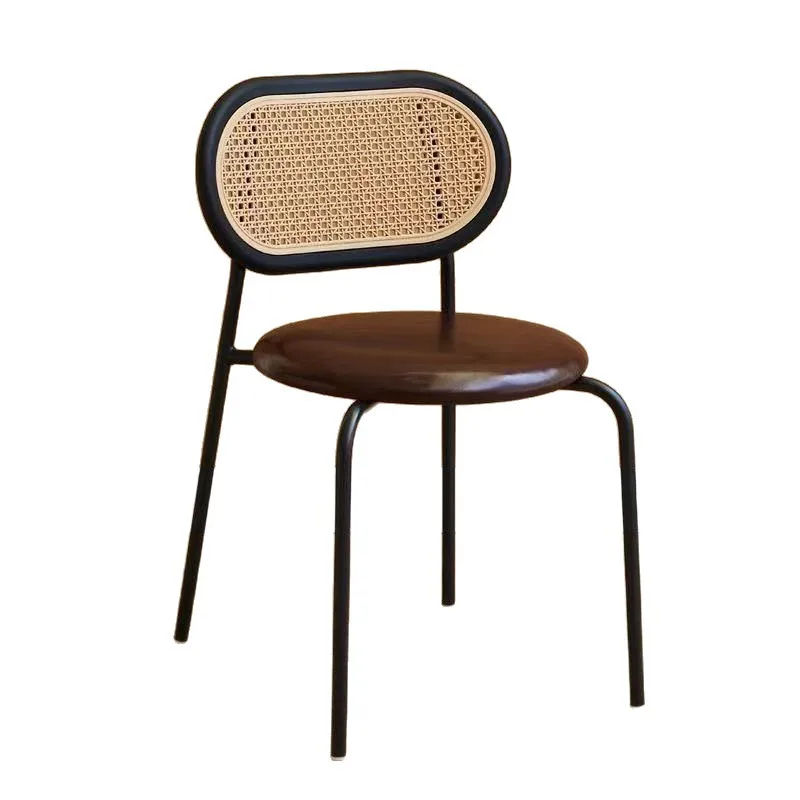 Home used second-hand rattan chairs dining chairs Simple balcony leisure back chairs