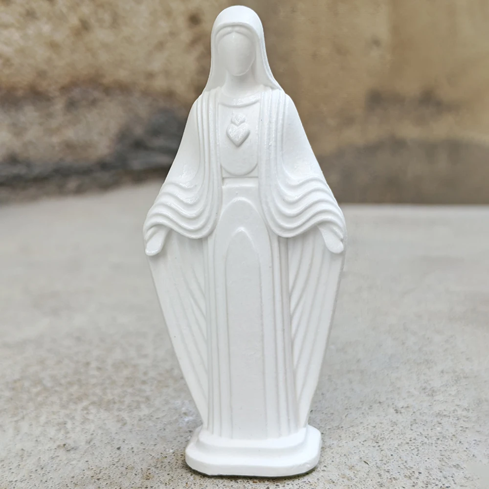 Virgin Mary Statue Ornament, Modern Style, Classic Theme, Suitable for Men's Gifts, Desktop Decorations, Office, Fireplace, Centerpiece, Interior Decorations, Living Room, Home Decor