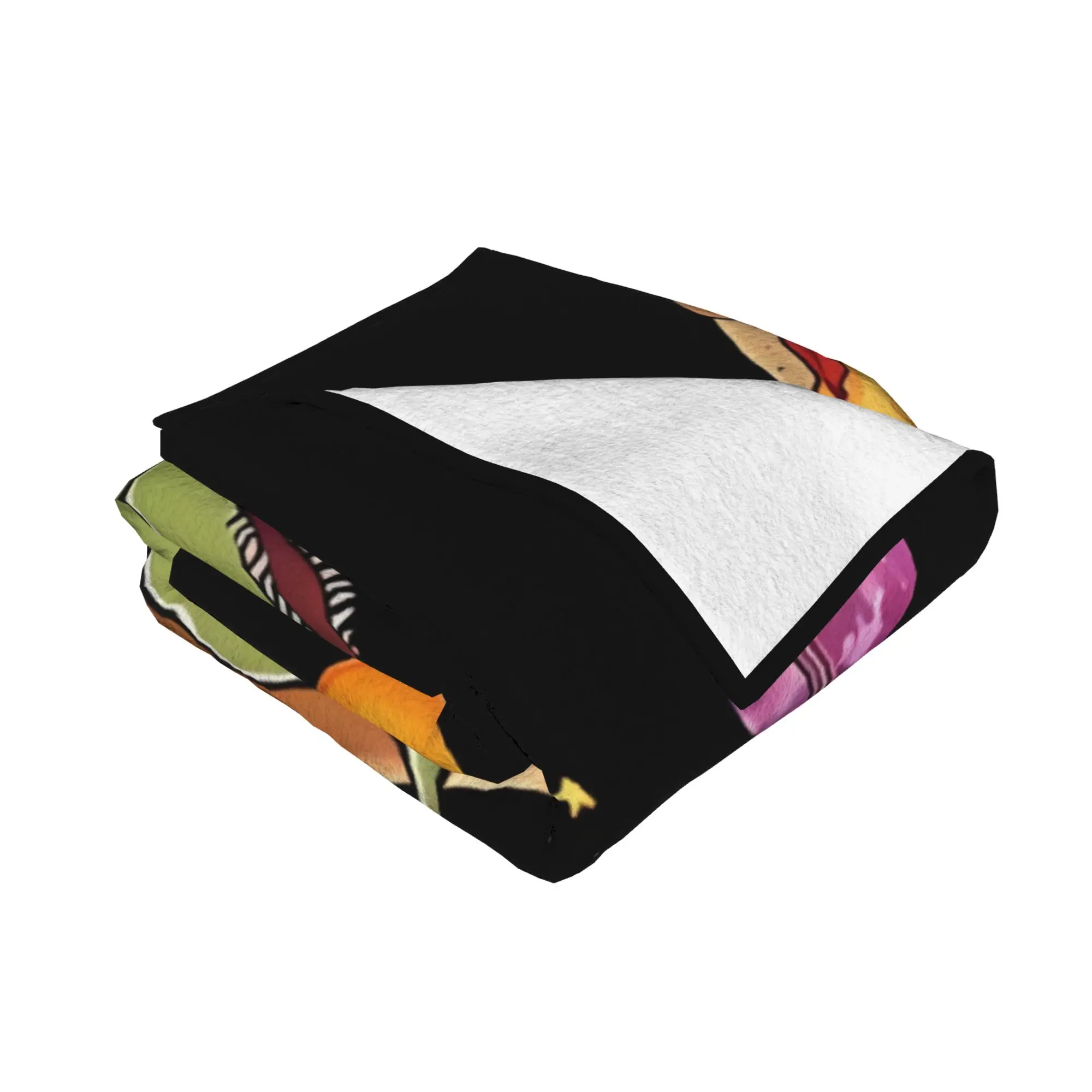 1PC home Cute Room Decor Classic Blanket Throw Blanket Eye Cat On Dinosaur On Pizza Novelty Warm Blanket All Season