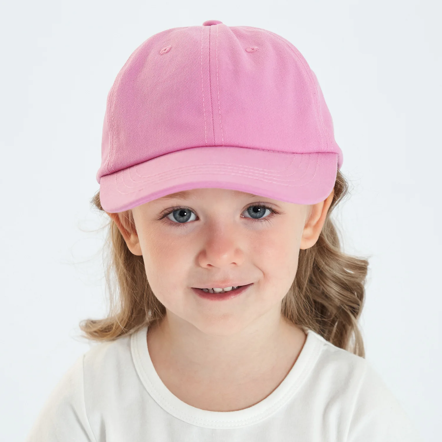 9 colors Lovely Kids Trucker Ball Cap Outdoor Leisure Duck Cap Solid Color Curved Brim Sun Hat Children's baseball cap