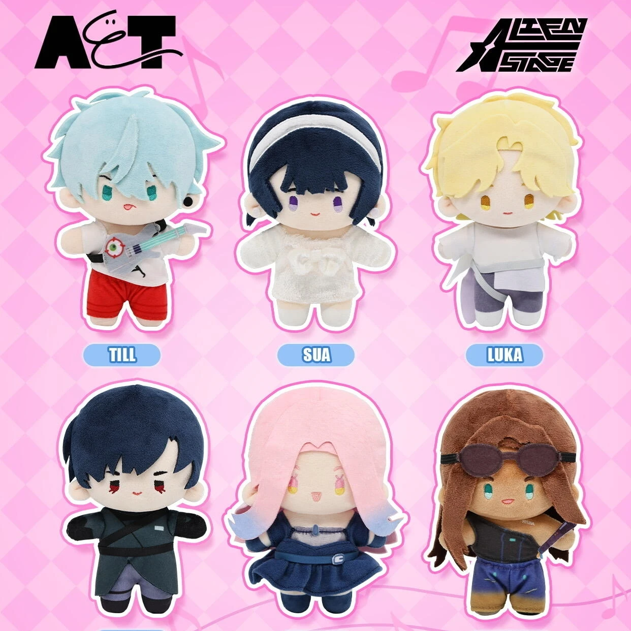 Figurines en peluche authentiques de 15 cm de la série Nullset Alien Stage, jouets de 15 cm, Mizi Till Ivan Sua Luka Hyuna, figurine d'anime, décoration, collection, cadeau