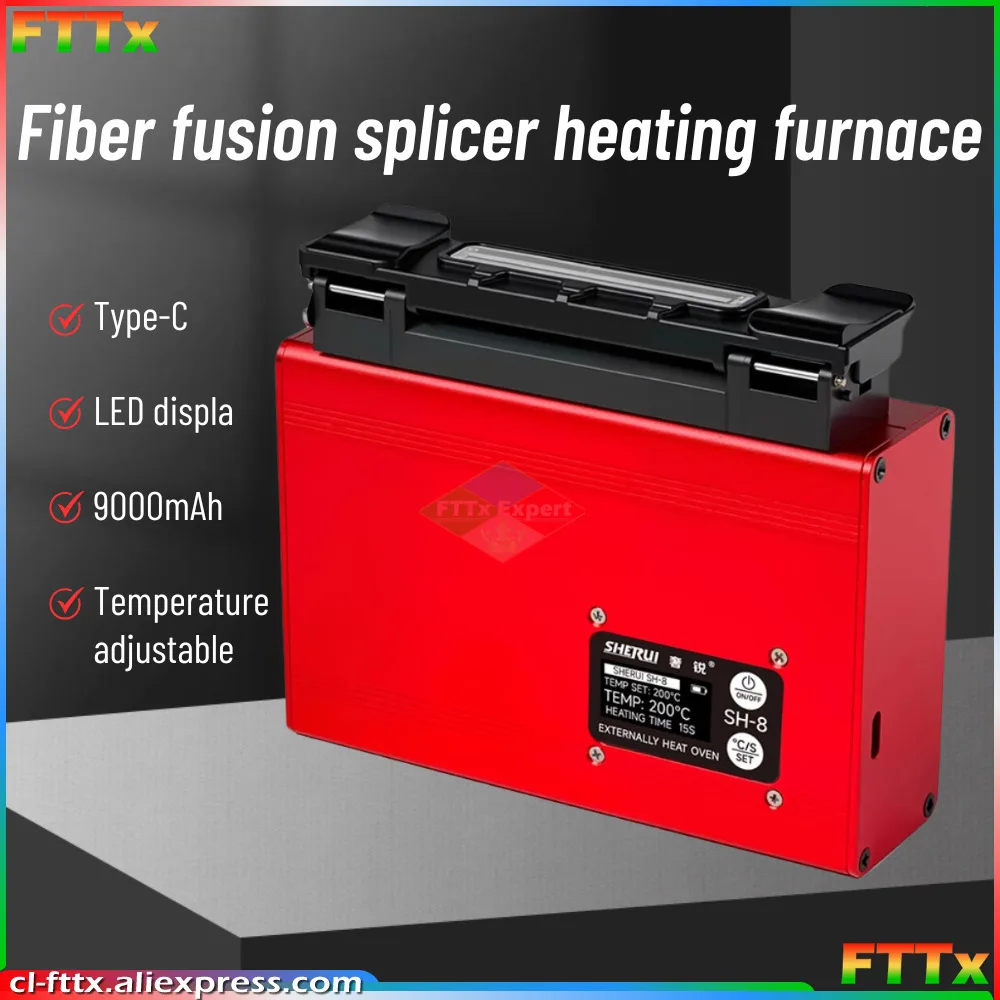 

2025 New Fusion Splicer Heater SH-8 Externally Heat Oven for FTTH Splicing Machine Protection Sleeve Heating Oven