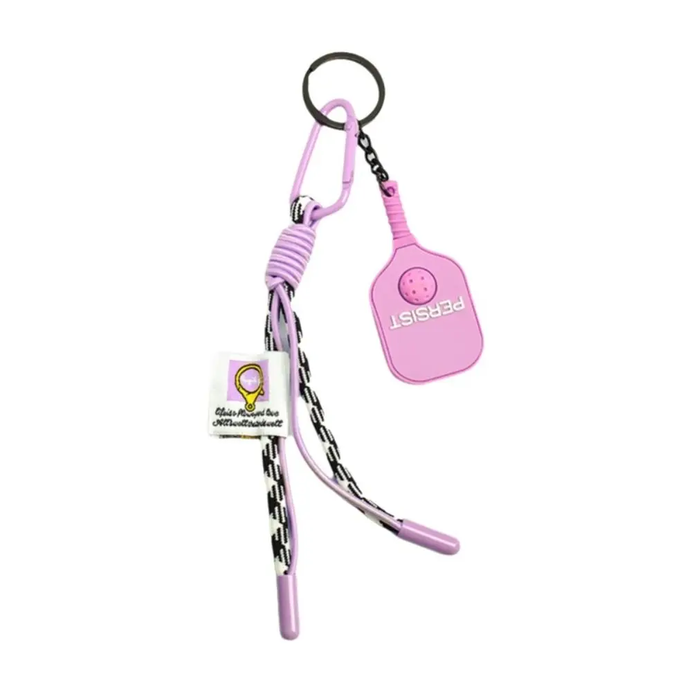 Gifts Creative Pickleball Racket Keychain Colorful Decorative Pickleball Pendant Mini Pickleball Key Ring for Pickleball Lovers