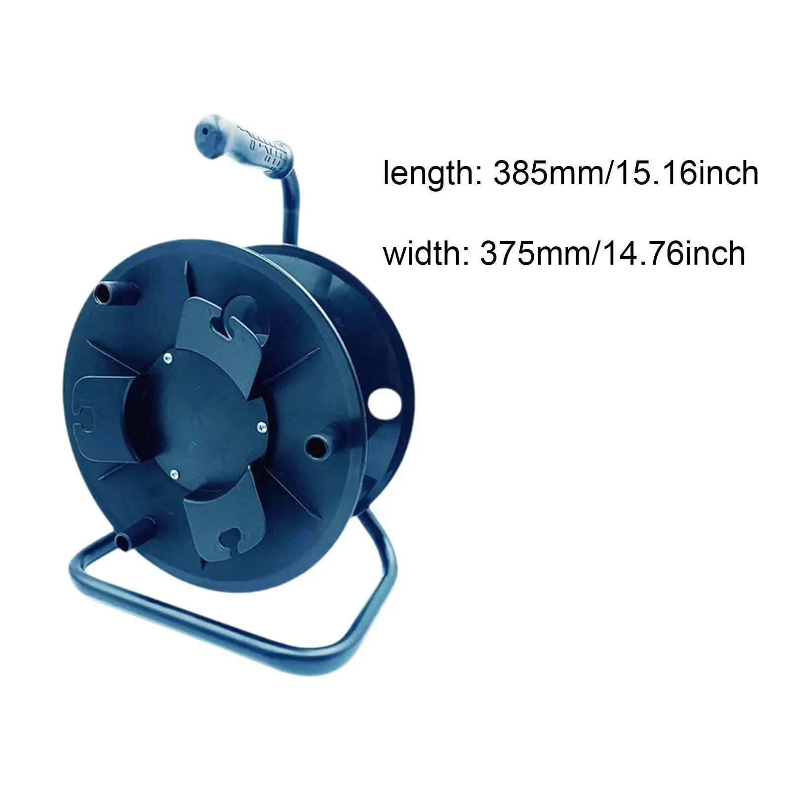 Manual Cord Winding Winch with Brake System Lightweight Cable Reel for Home and Outdoor Storage