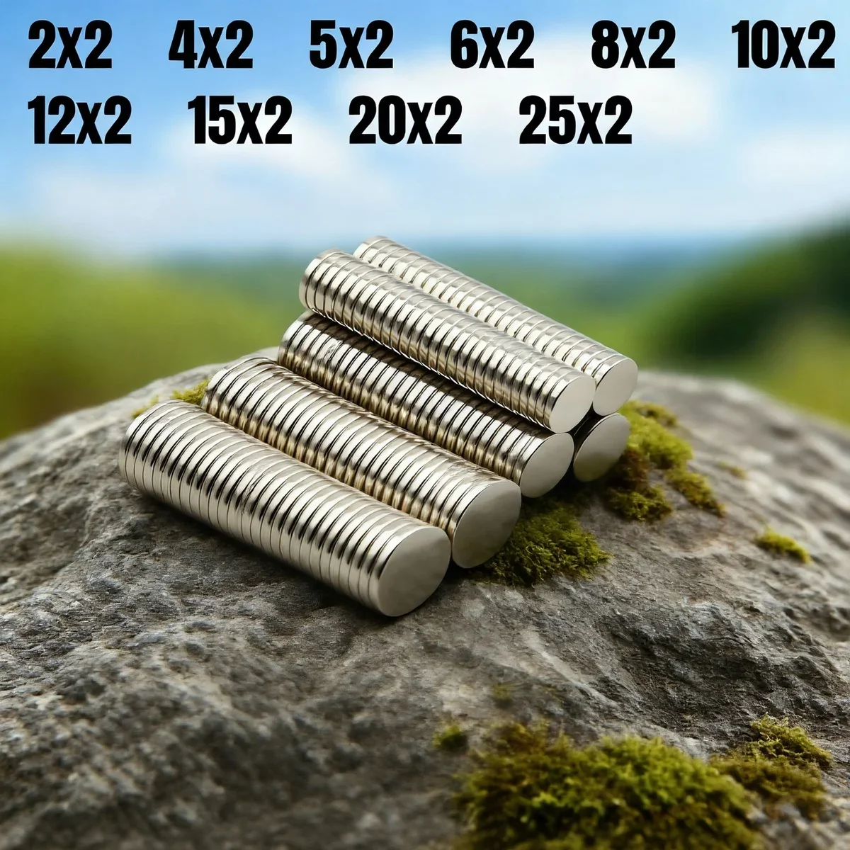 

2/4/5/6/8/10/12/15/20X2 MM Round Super Strong Neodymium Magnet Powerful Magnets N35 small Permanent Magnetic NdfeB Refrigerator