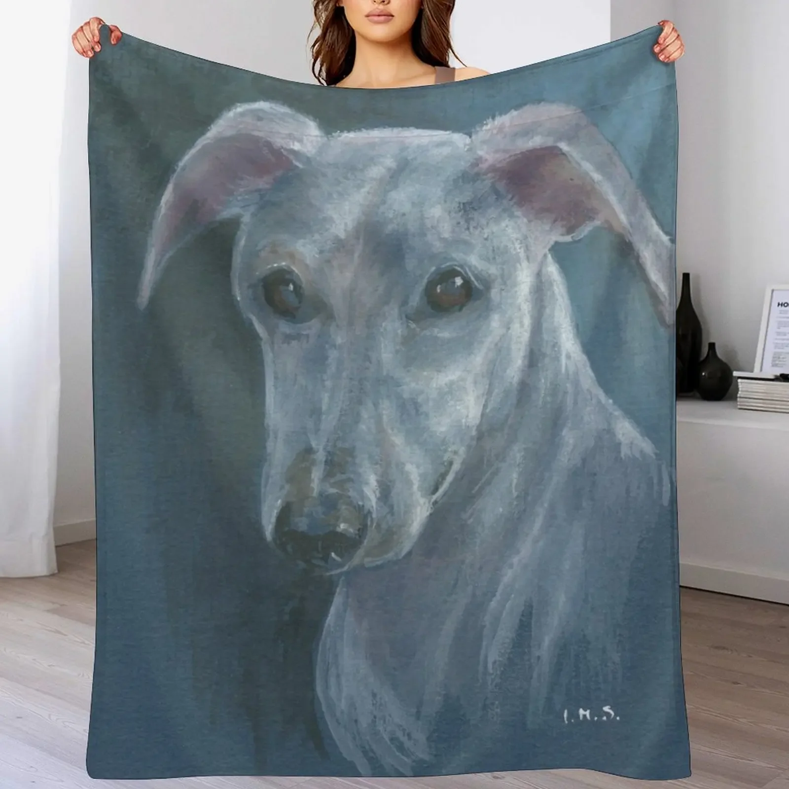 

Whippet Throw Blanket Fade Resistant Durable Throw Blanket