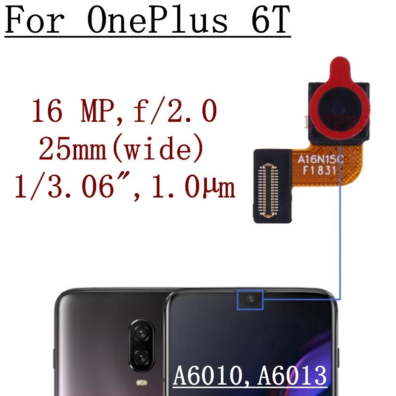 Original Front Rear Camera For OnePlus 6 6T Selfie Frontal Wide Backside Full Set Camera Module Spare A6000,A6003,A6010,A6013