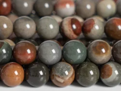 Fashion Ocean Jasper Beads Grade AAA Genuine Natural Gemstone Full Strand Round Loose Beads 4/6/8/10/12 mm for Jewelry Making