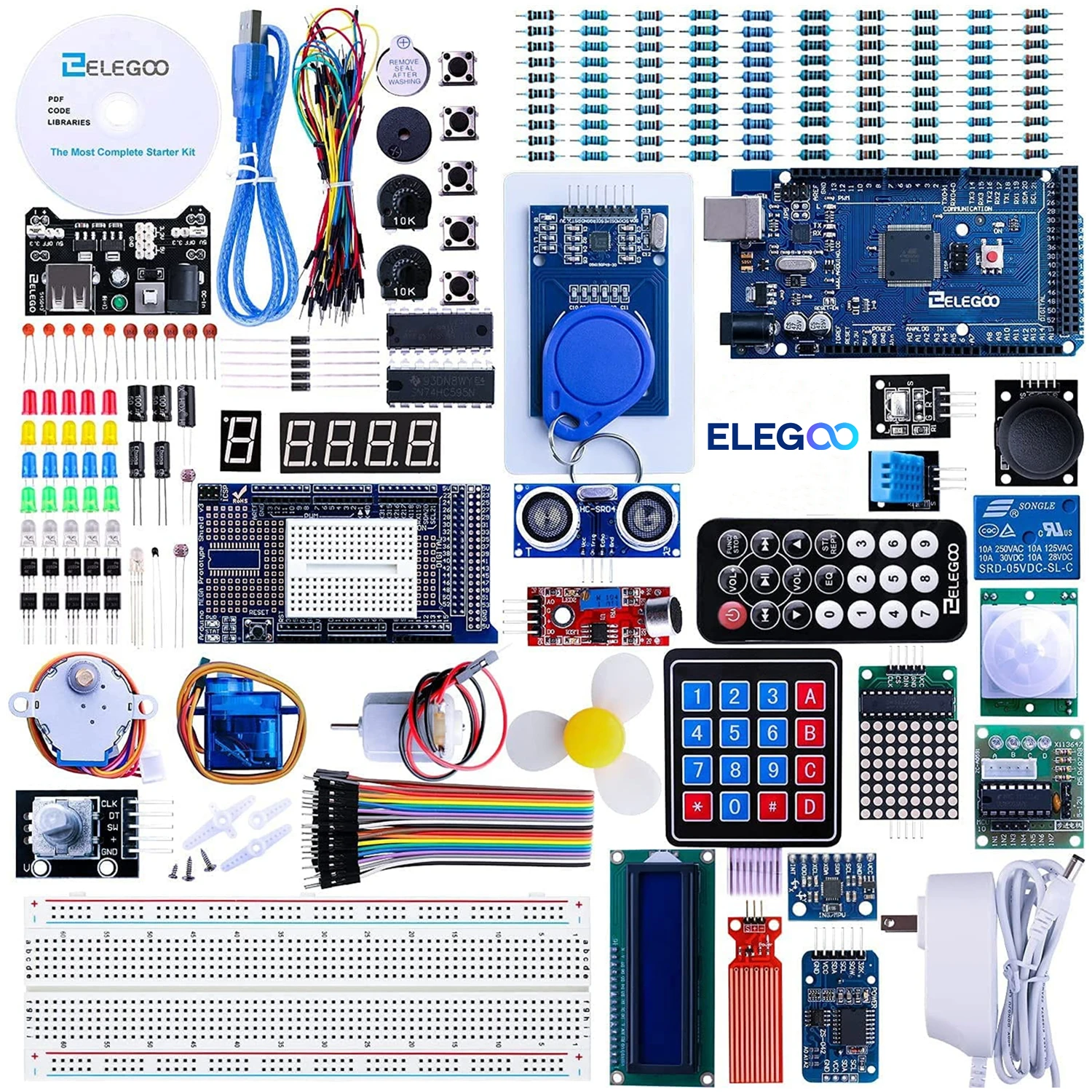 ELEGOO Arduino Mega R3 Projekt Die Meisten Komplette Ultimative Starter Kit mit TUTORIAL Kompatibel mit Arduino IDE