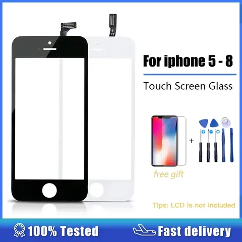 Touch Screen Digitizer For iPhone 6 6S plus 5 5s SE 5c Touchscreen + Frame Front Touch Panel Glass Lens For Iphone 7 8 plus 6p