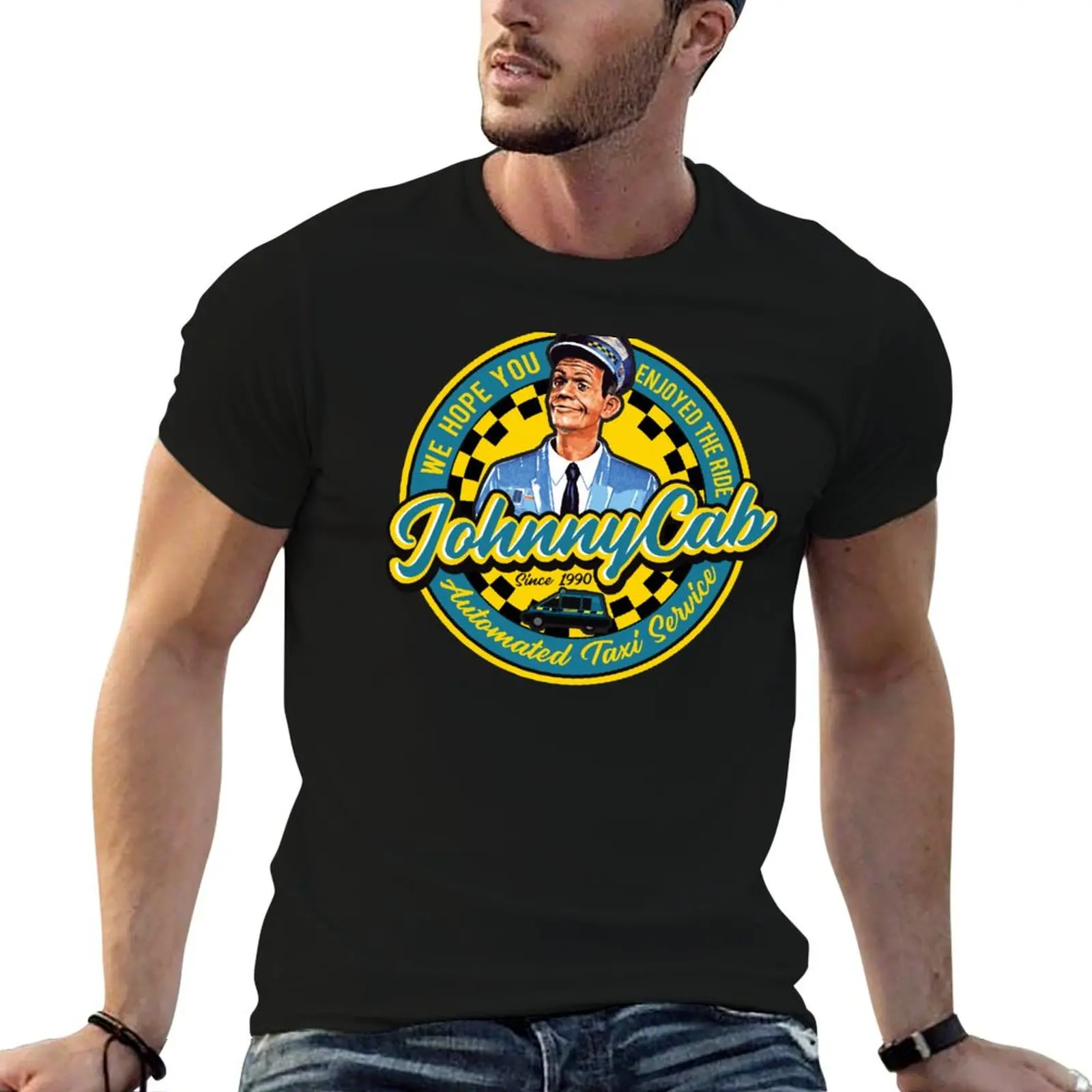 JohnnyCab Automated Taxi Service T-Shirt Stretch Fabric Comfort T-Shirt