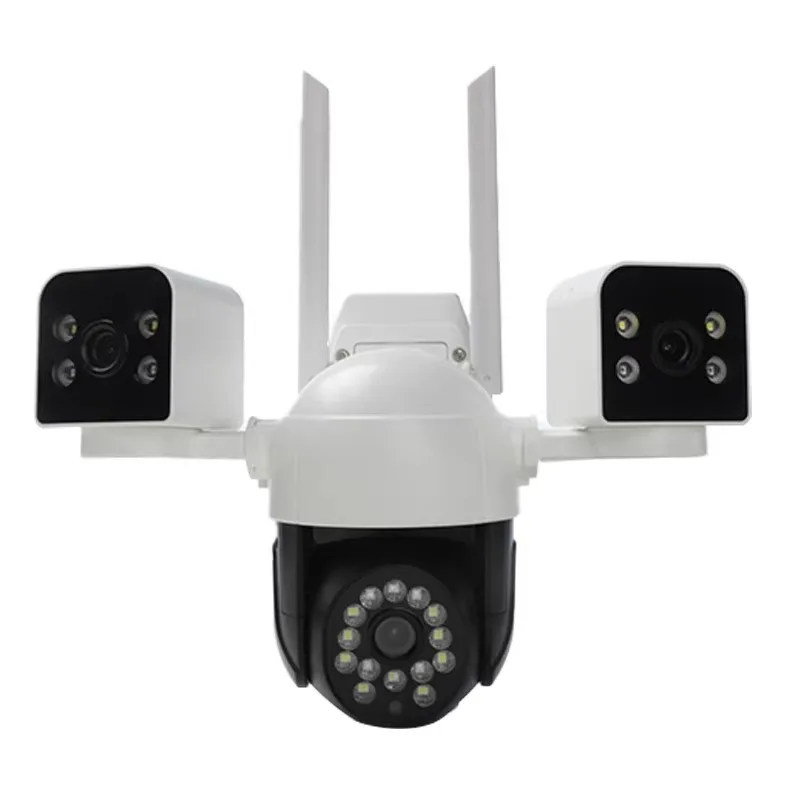 6MP Triple Lens Wireless wifi  V380pro APP IP  Camera Full Color  AI Humanoid Detection Security CCTV Baby Monitor