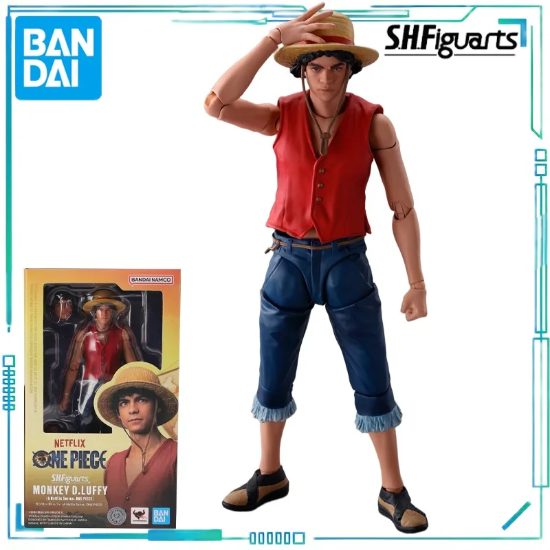 بانداي حقيقية S. H. Figuarts سلسلة قطعة واحدة سلسلة قطعة واحدة Netflix نسخة حية RORONOA ZORO، MONKEY D LUFFY، نموذج نامي #4