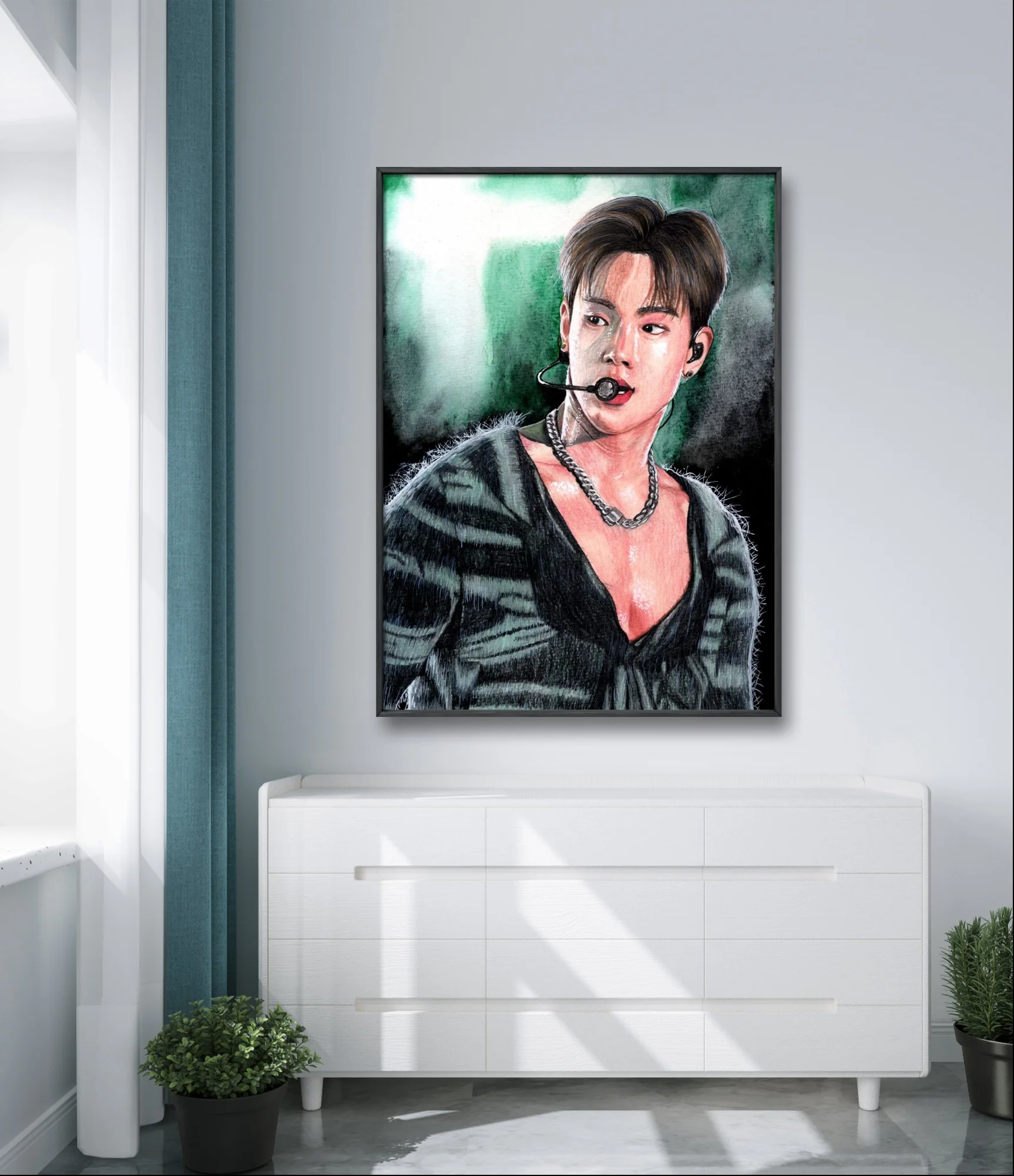 Kpop Band 5D Diamond Painting Kit MMONSTA X Handmade Diamond Embroidery Cross Stitch Im Changkyun Fan Gift Home Wall Decor Mural