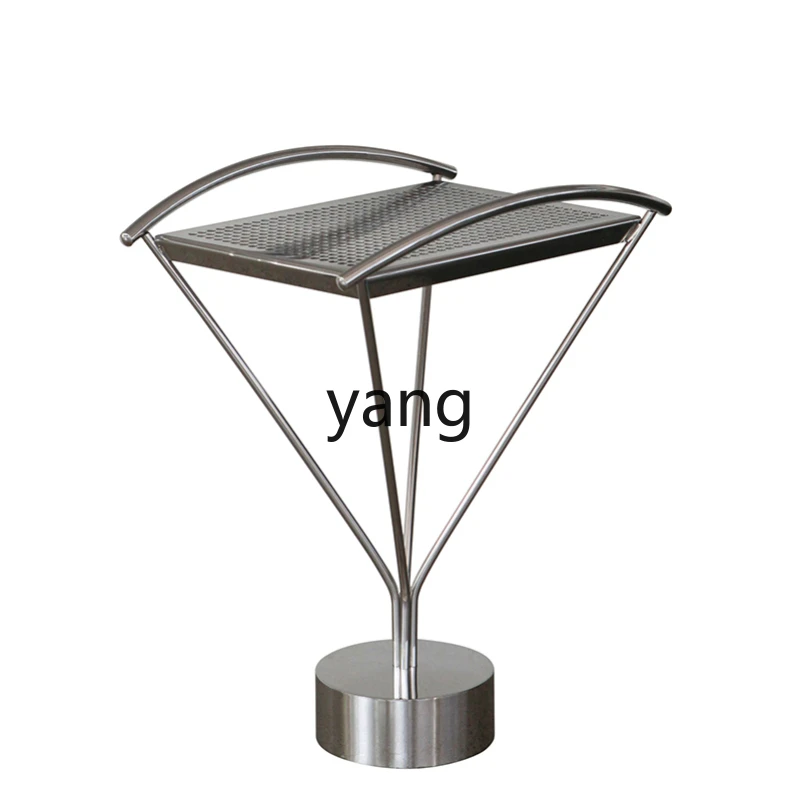 

Yhl Original Stainless Steel Side Table Zhonggu Modern Simple Coffee Table Designer B & B Cafe Bedside Table