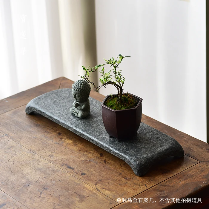 Dry tea tray nourishing pot holder stone tea table saucer cup holder stone kettle holder stone tray