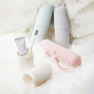 Portable Bathroom Brush, toothpaste support, storage case, cashier organizer, personal travel toiletries, new creative, 1pc Main Main Sales Support toothbrush - №3