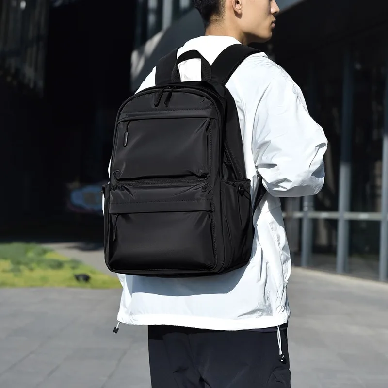 

Leisure dual-shoulder bag for men, business commuting laptop backpack, large capacity, fashionable travel bag, student book bag