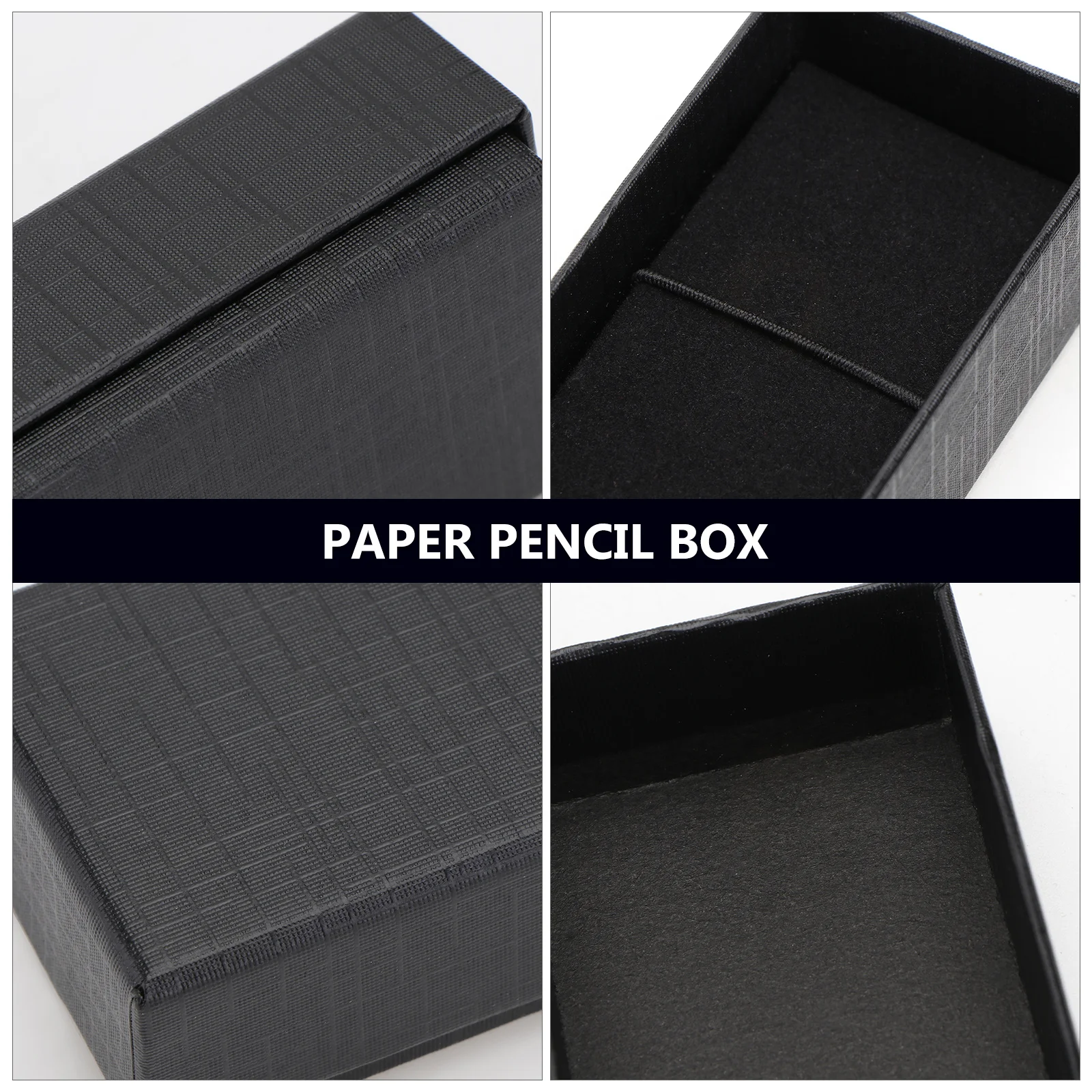 

5pcs Stationery Paper Pen Case Thickened Pen Storage Box Student Pencil Storage Box Multi-Functional Bookmark Case