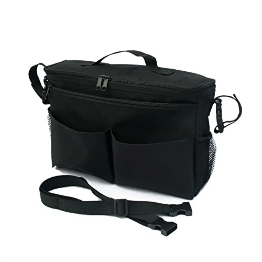 

Cool 'N Cargo Stroller and Wagon Cooler and Organizer Universal Fit Insulated Attaches to Strollers Wagons Walkers and Wheelcha