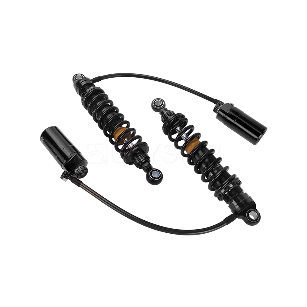 For Harley Touring Models 2025 2026 FLHR FLHX FLHT FLTRX Adjustable Motorcycle Rear Suspension Shocks Remote Reservoir Shock