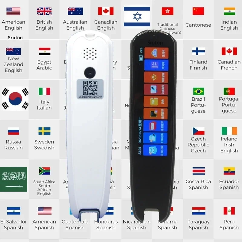 Новый Smart AI Scan Pen BT Translator Voice Multi 134 Languages Поддержка 3,38-дюймового сенсорного экрана Фото Автономный перевод записи