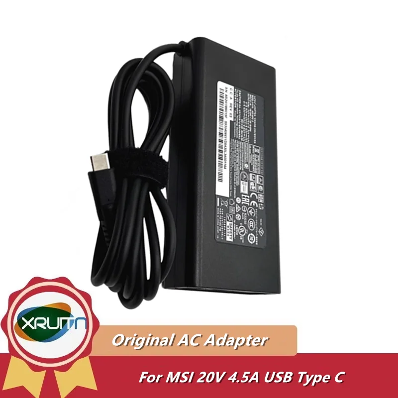 

ADP-90FE D Genuine AC Adapter 20V 4.5A 90W TYPE-C for MSI PRESTIGE 15 A10SC/GTX 1650MAX-Q 14 A10RAS A10SC-013AU A11SB SUMMIT E14