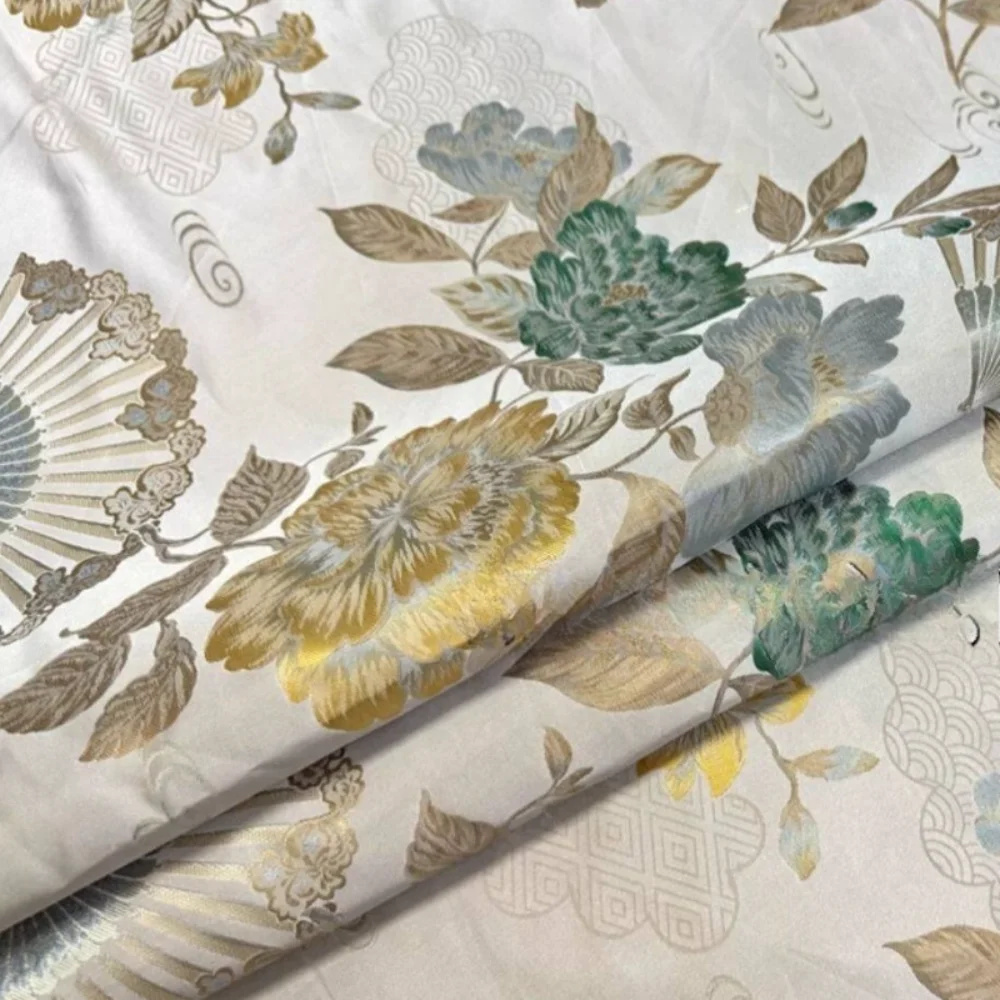 

Brocade Jacquard Fabric New Chinese Style Yarn Dyed Dress Fashion Clothing Design Fabrics Cloth for By The Meter Diy Sewing