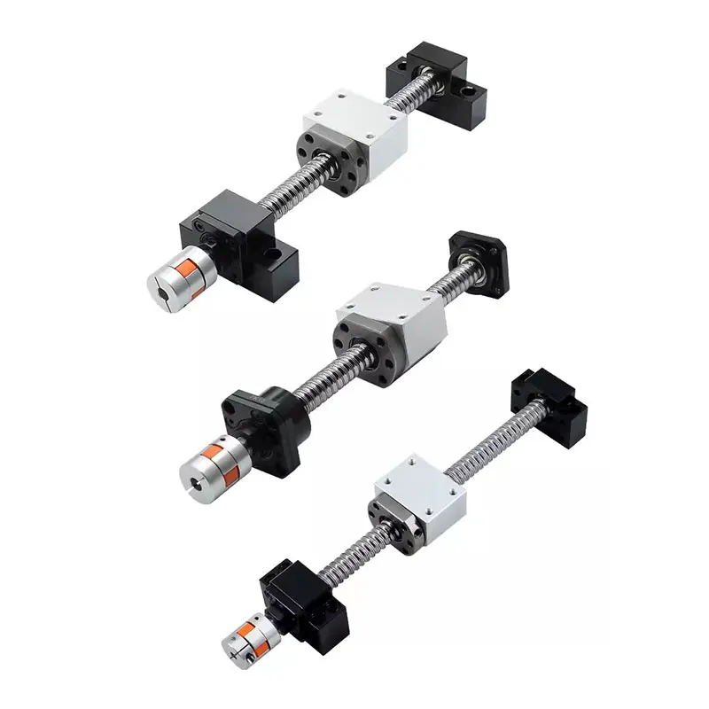 Cnc Parts SFU/RM1605/2005/3205 Set Rolled Ball Screw Machined+flange Nut+housing Dsg16h+BKBF/EKEF/FKFF12 End Support+coupling