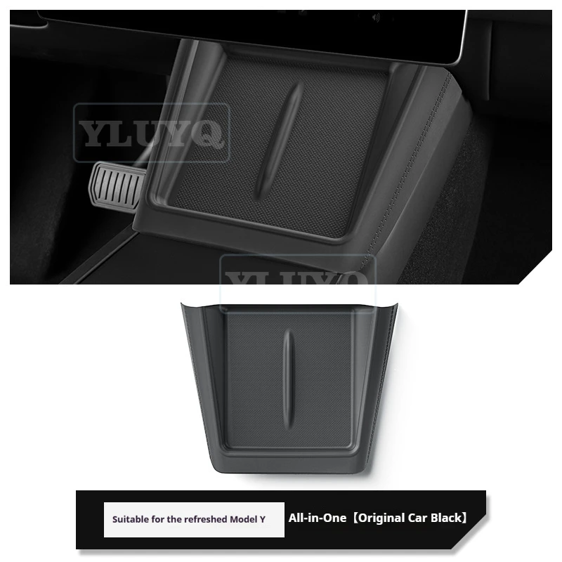 For Tesla Model Y Juniper Wireless Charging Silicone Pad, Fully Wrapped Non-Slip Silicone Mat, Protective Cover, Interior