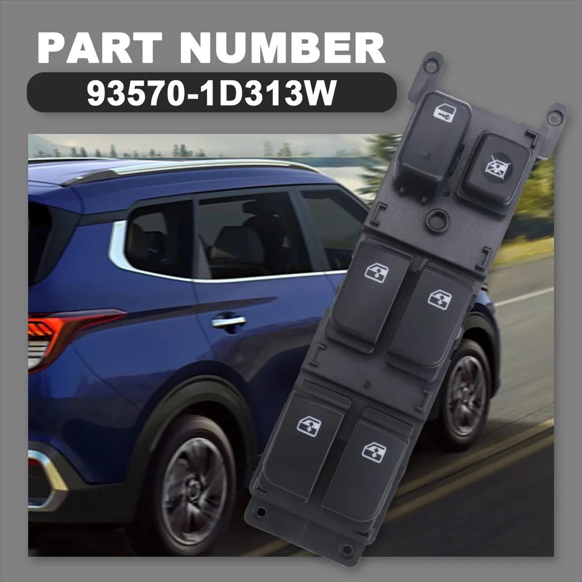 Mega Sale93570-1D313W Electric Window Glass Lifting Control Switch for Kia Carens 2006 2007 2008 2009 2010 2011 2012, Driver S