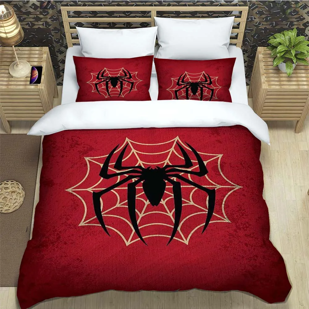 

Marvel Comics Spider-Man Bedding Set Cute Home Decor Pillow Cases Quilt Covers Gifts for Family and Friends Comfortable and Soft