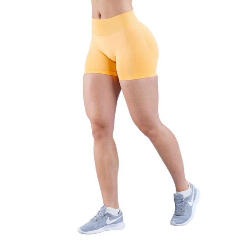 New Gym Shorts Workout Biker Short Impact Shorts with Logo Low Waist Seamless Yoga Shorts Scrunch Stretch Fitness Clothing