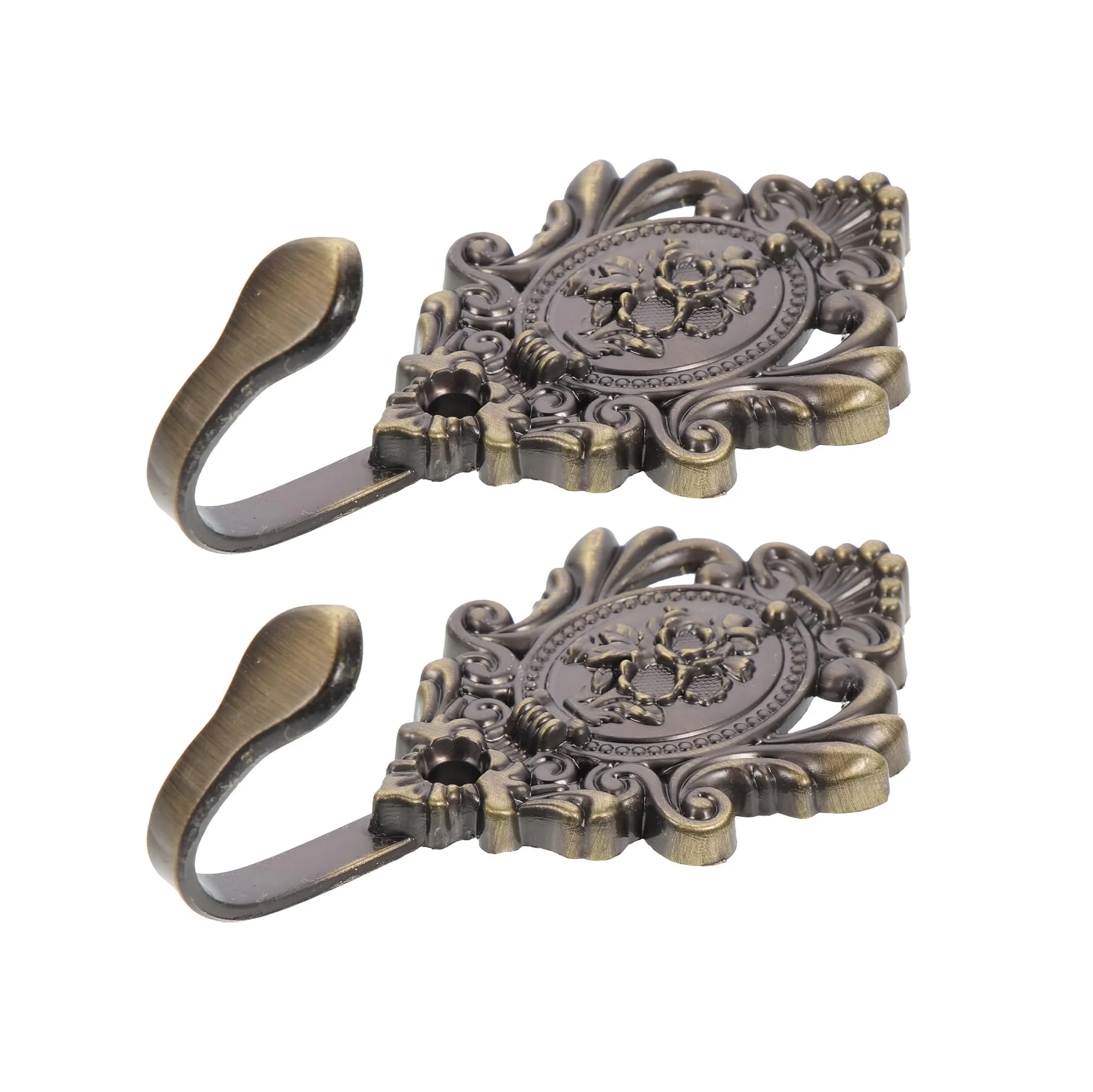 1/2/3/4Pcs Decorative Wall Hooks Heavy Duty Coat Hooks Versatile Bathrobe Hook For Hanging Hats Brushes Keys