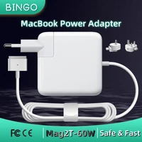 BINGO nuevo cargador Magsafe2-T de 60W (16,5 V-3.65A) para MacBook Air 11 ""13"" A1502 A1425 A1435 MD212 MD662 cargador adaptador de corriente para ordenador portátil