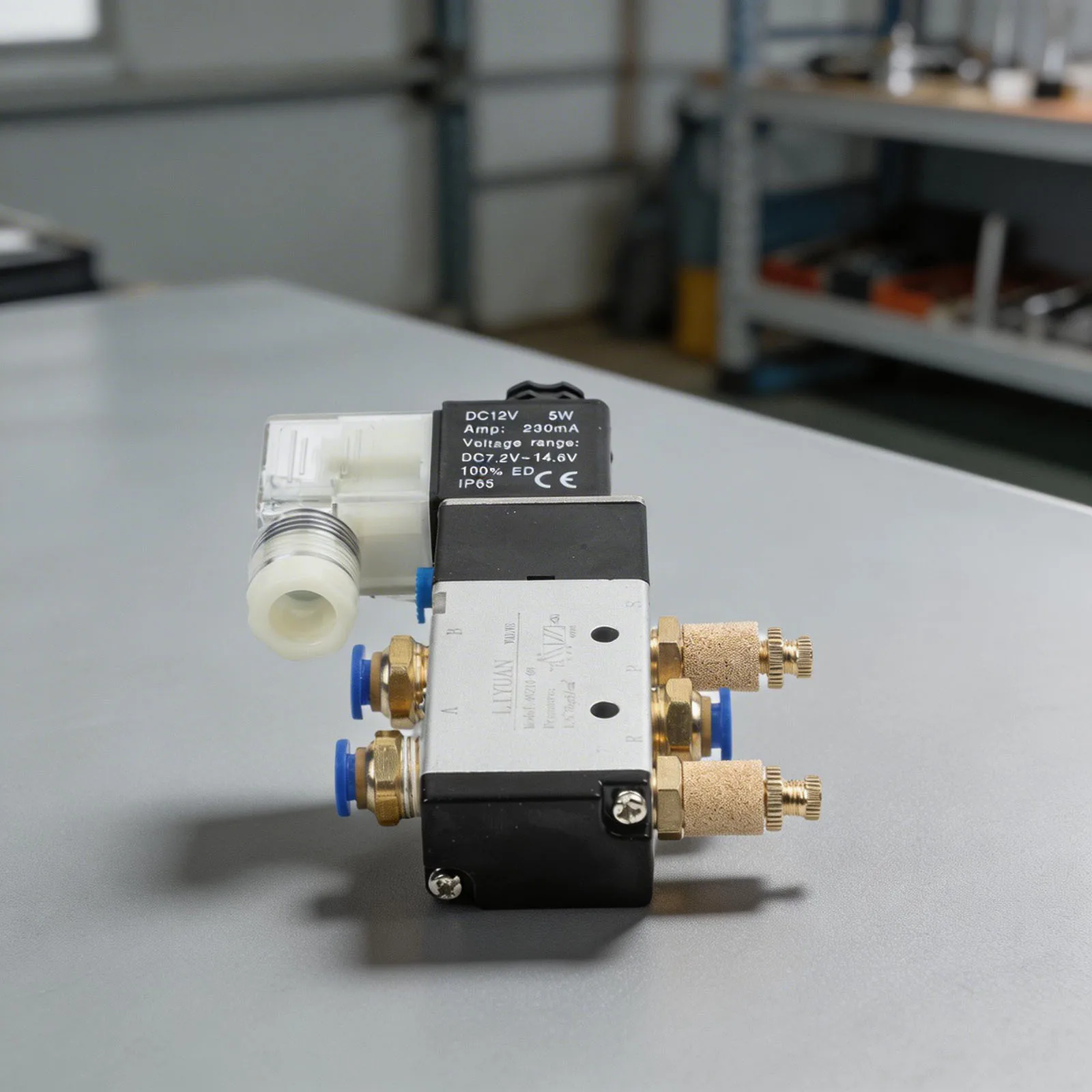 Part Solenoid Valve Business Control Mufflers Industrial Male Connectors Pneumatic Replacement 0.15 0.8Mpa 2 Position