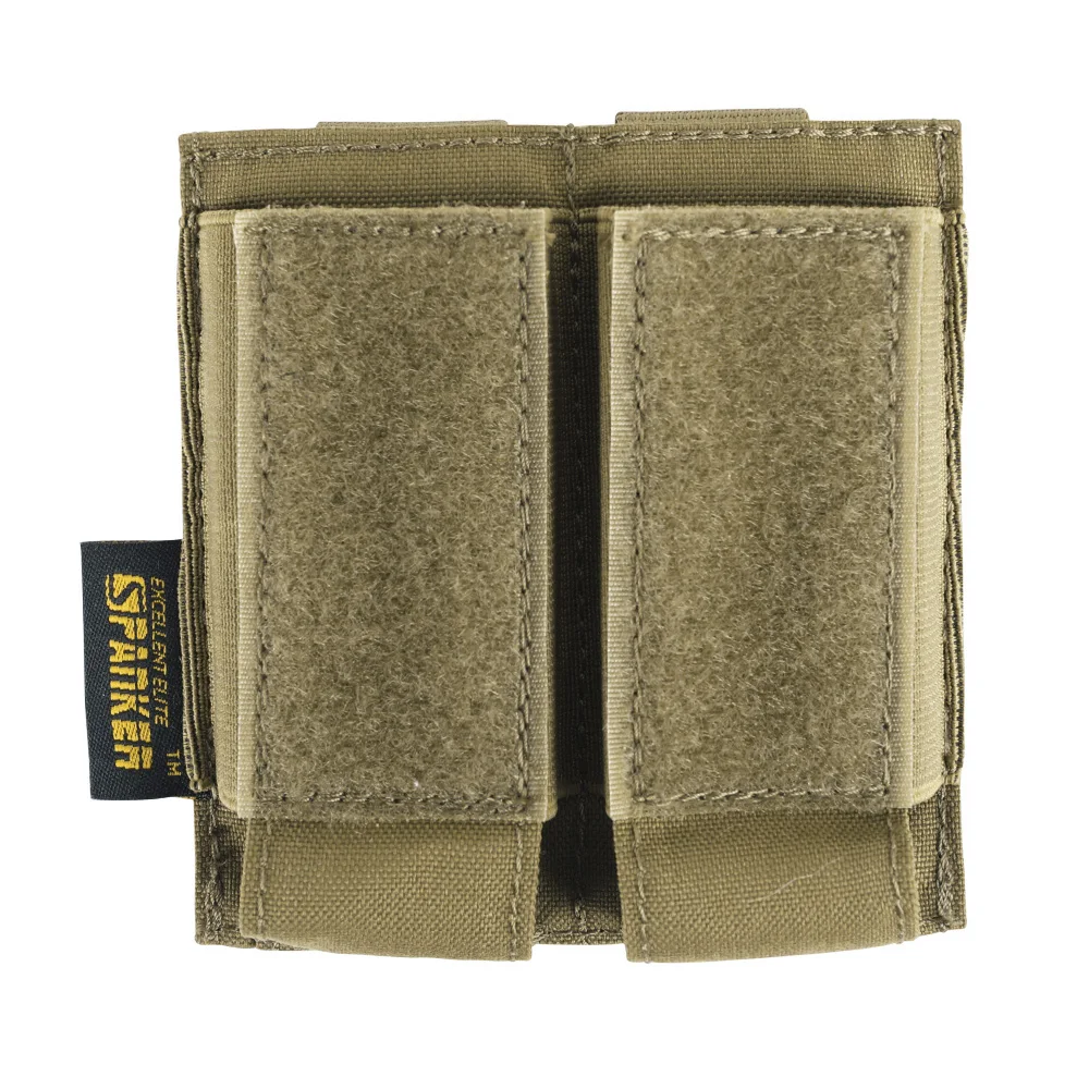 Tactical Magazine Pouch 9MM Double Mag Bag Molle Flashlight Pouches Hunting Holster Outdoor Mag Bag Accessory
